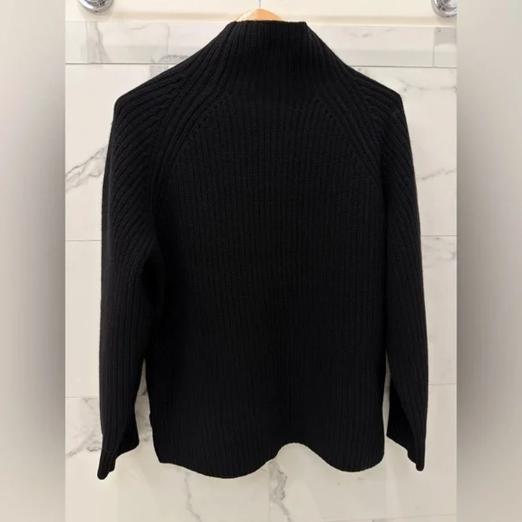 Theory Women’s Wool and Cashmere Sweater Black Size Medium - Picture 2 of 8